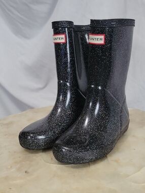 Hunter Kids First Classic Starcloud rain boots SZ little girls 13